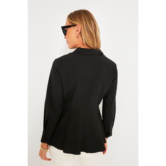 POMANDER PLACE Black Ashlen Blouse Size XL NWT Retail $98 Tuckernuck - Picture 2 of 7
